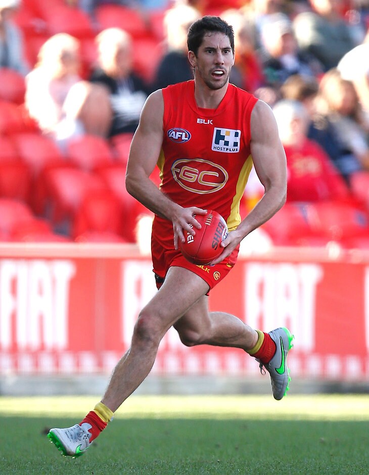 AFL 2015 Rd 16 - Gold Coast v GWS Giants Michael Rischitelli has had an up and down career since moving to the Suns - ${keywords}
